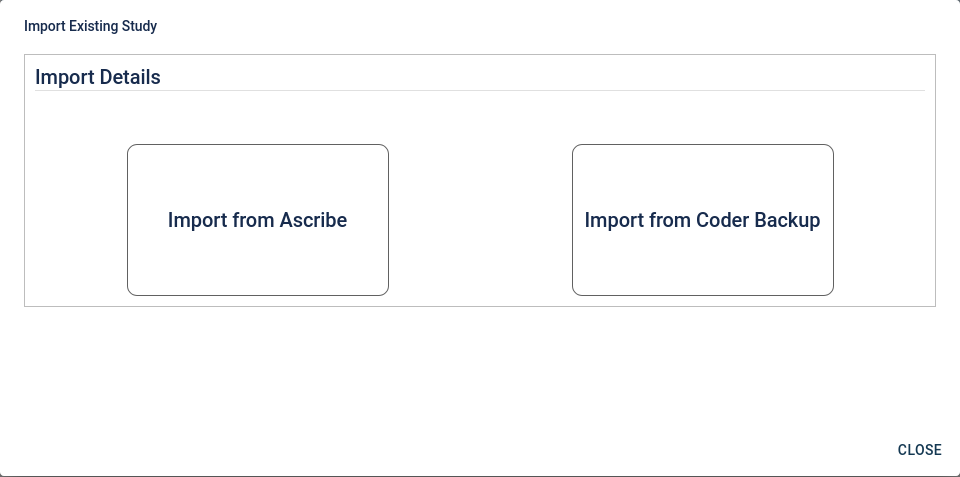 Choose questions to import