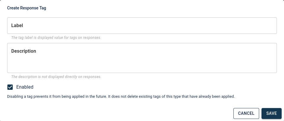 Response Tag Editor
